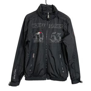 Geographical Norway Jacket Mens Size Medium Black Yacht Club Crew Maker Patches